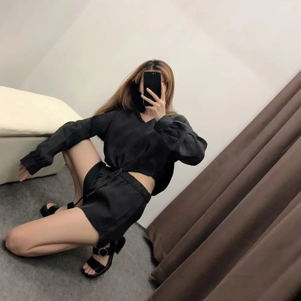 Спортивные Повседневные Шорты женские эластичные шорты с высокой талией