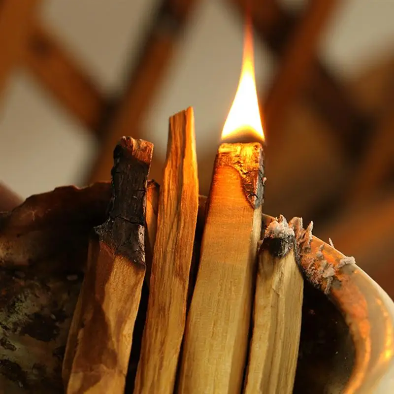 

6Pcs Palo Santo Natural Incense Sticks Wooden Smudging Stick (Random Type)