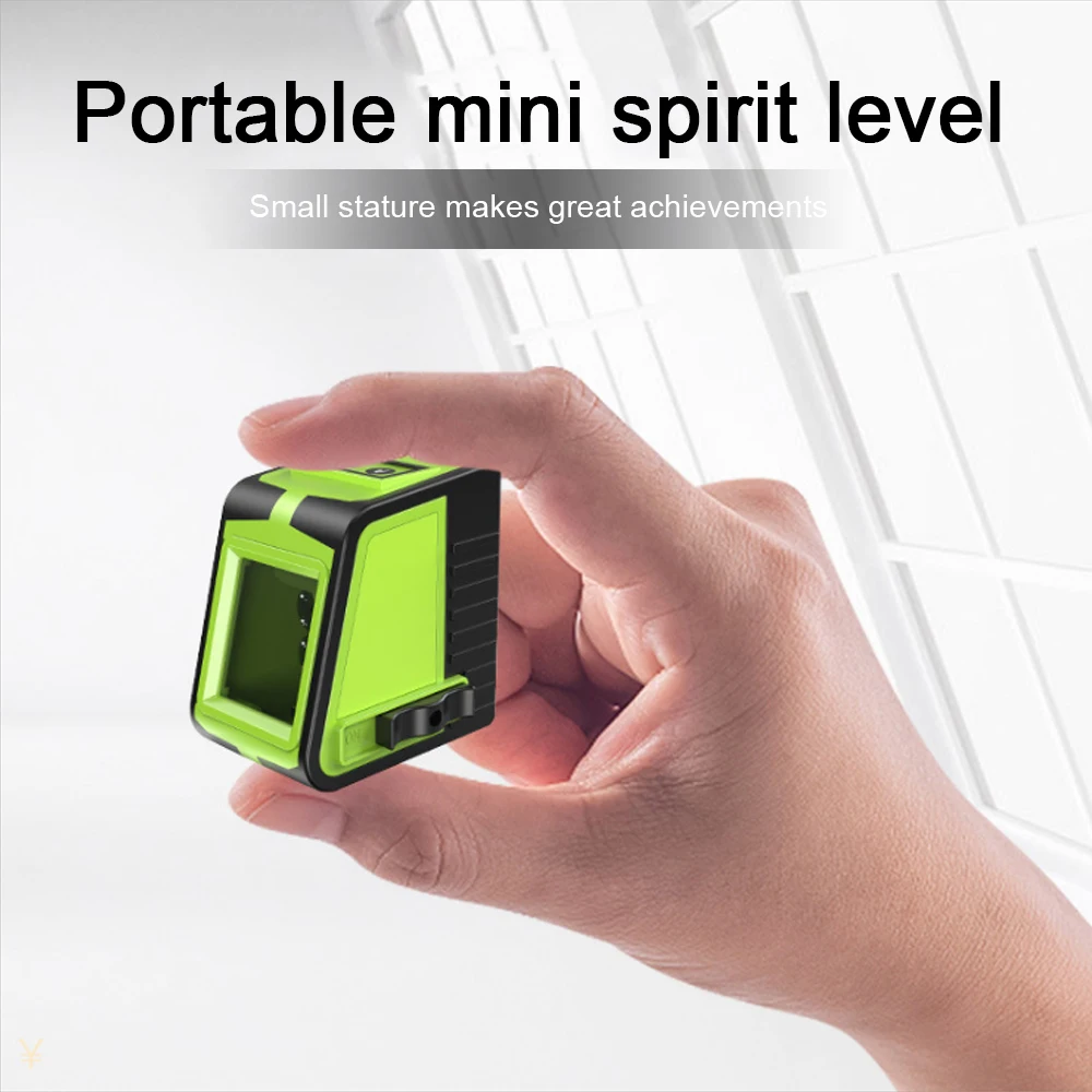 Умный Портативный 2-линейный лазерный нивелир с зеленым лазером функцией