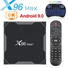 Приставка Смарт-ТВ X96 Max Plus, Android 9, 4 + 6432 ГБ, 4 ядра, Amlogic S905X3, Wi-Fi