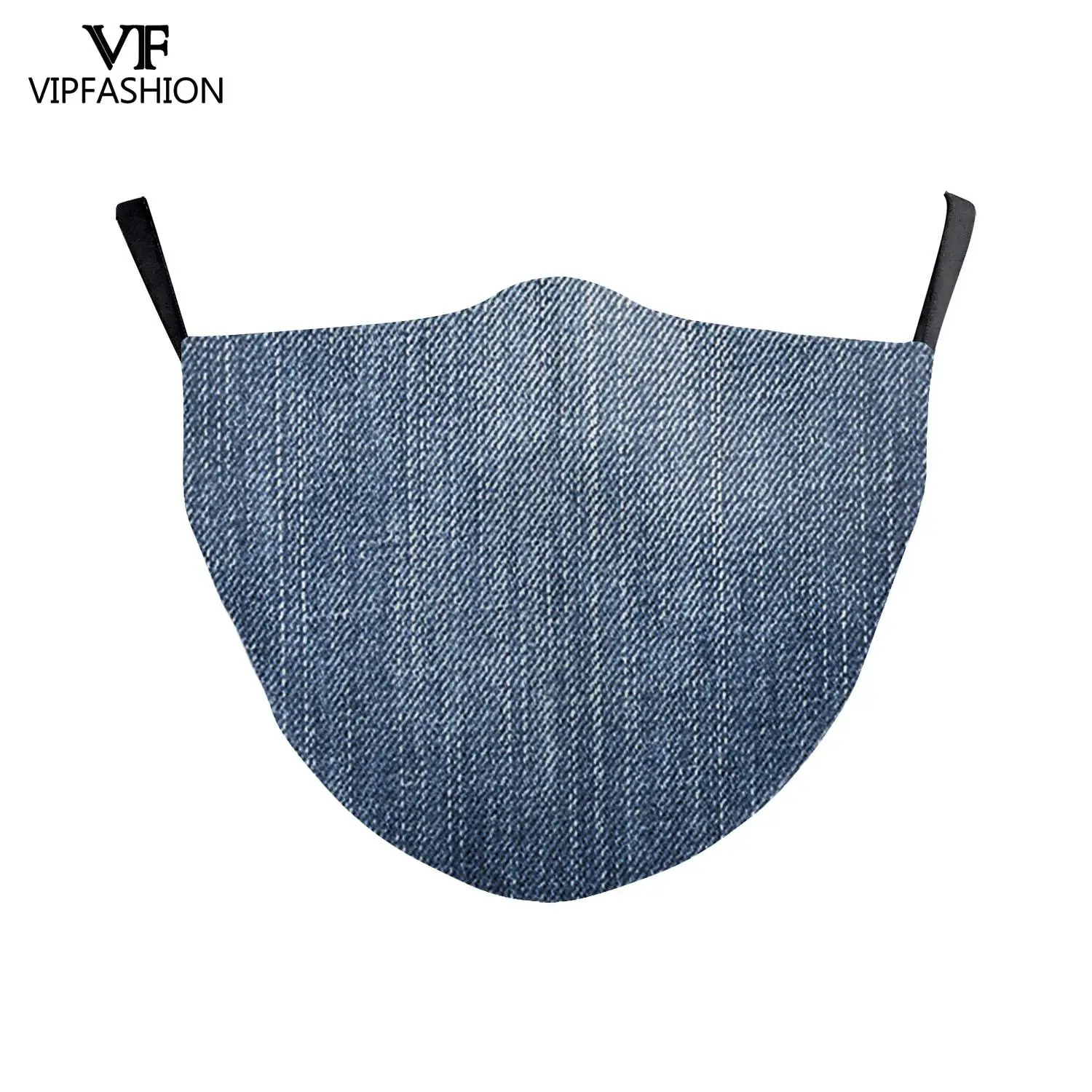 VIP мода для взрослых ежедневного джинсовым принтом маска лица с регулируемым