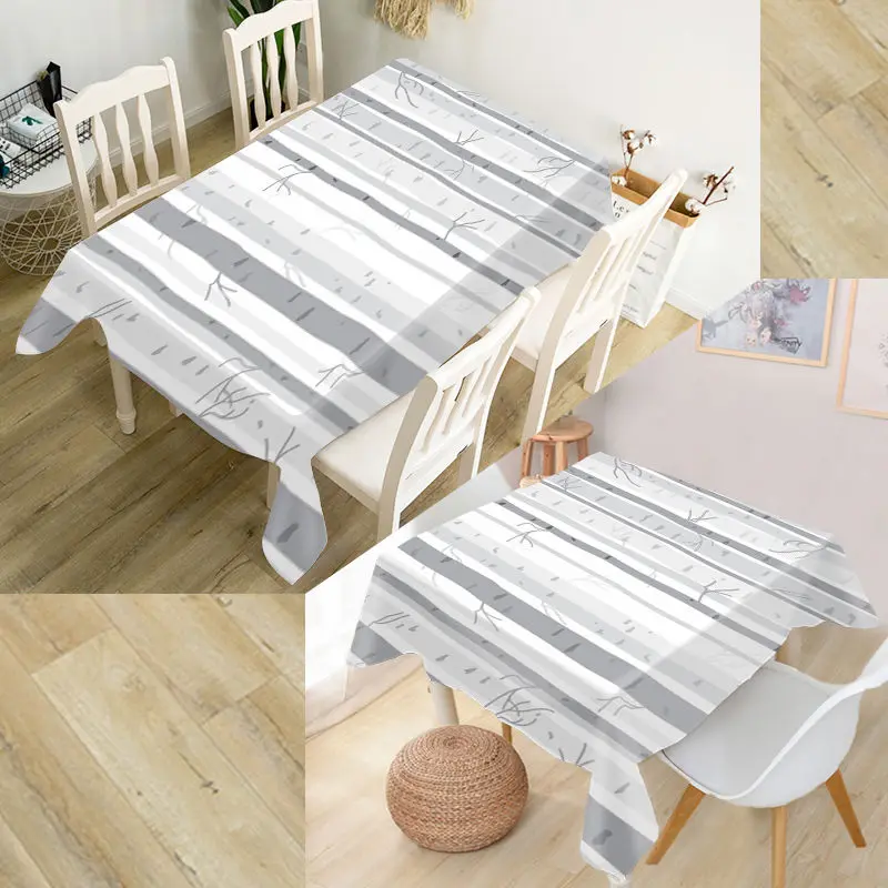 Пользовательские Сердце Дерево скатерти ткань Оксфорд прямоугольные