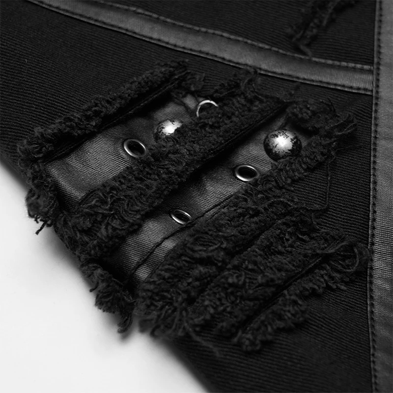 Женская облегающая юбка в стиле панк-рейва из искусственной кожи готическом -