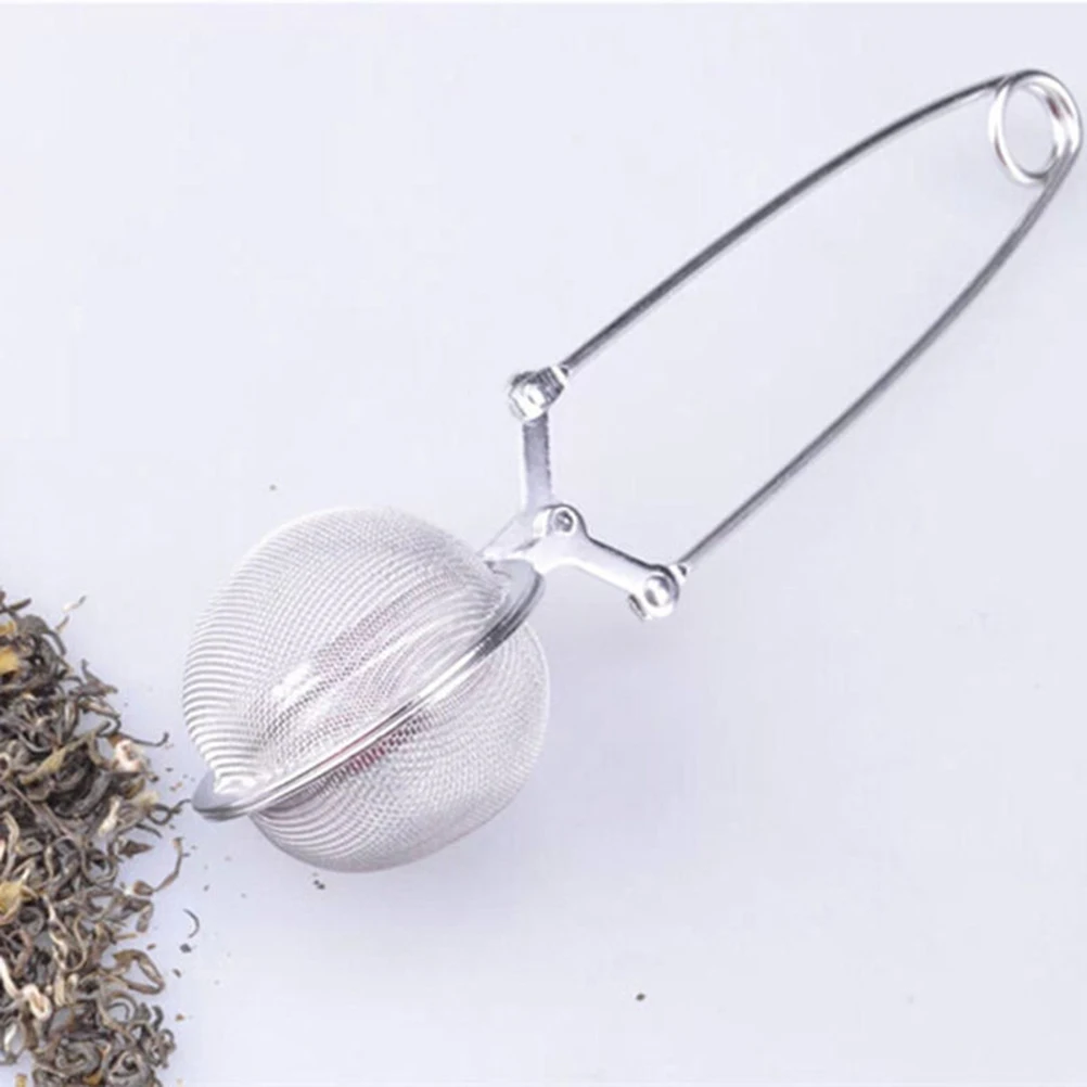 

1pc Tea Infuser Stainless Steel Tea Pot Infuser Sphere Mesh Tea Strainer Handle Tea Ball