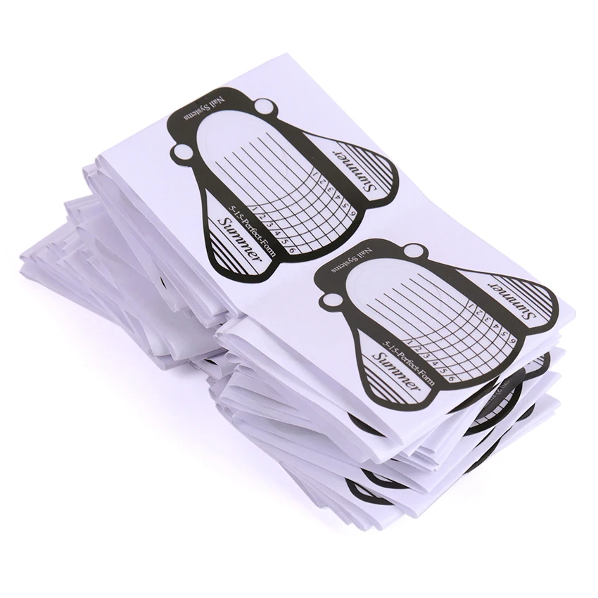 100 шт./упак. инструменты для дизайна ногтей акриловые УФ гелевые наконечники