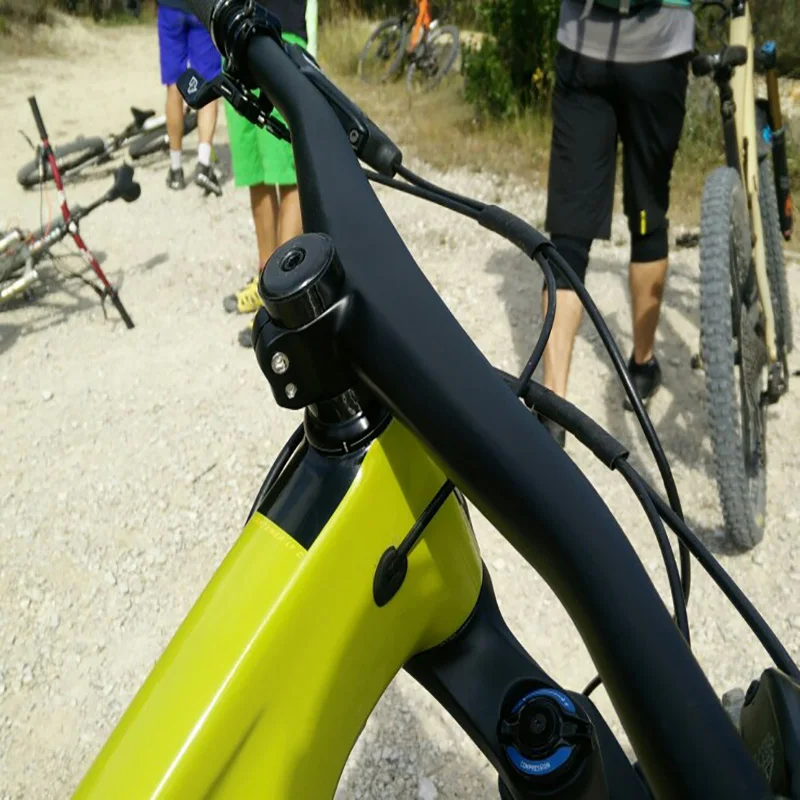 Полностью углеродное волокно MTB руль интегрированный горный велосипед руль стояк-6 ° градусов с 40-70 мм Эргономичный руль велосипеда