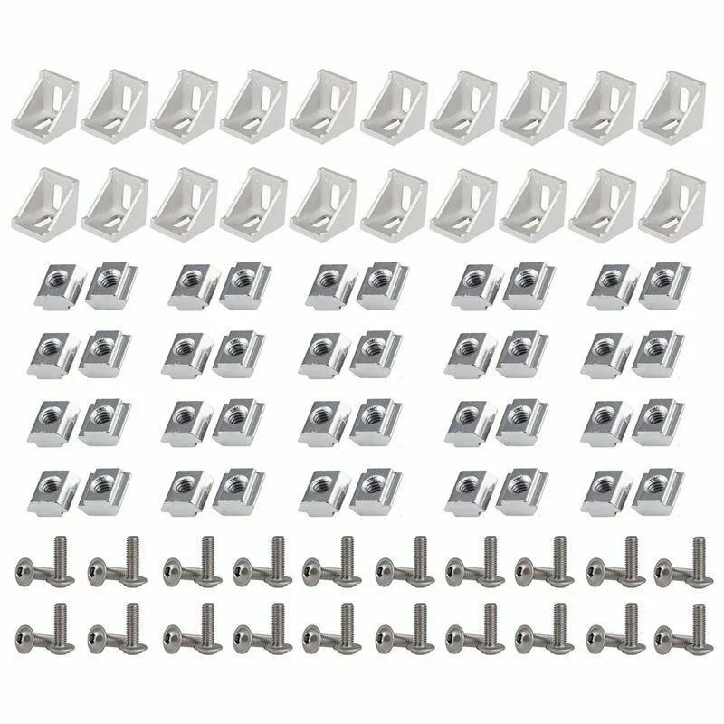 

Carbon Steel Slotted Nut T-slot Aluminum M5x10mm Nickel-plated Equipment