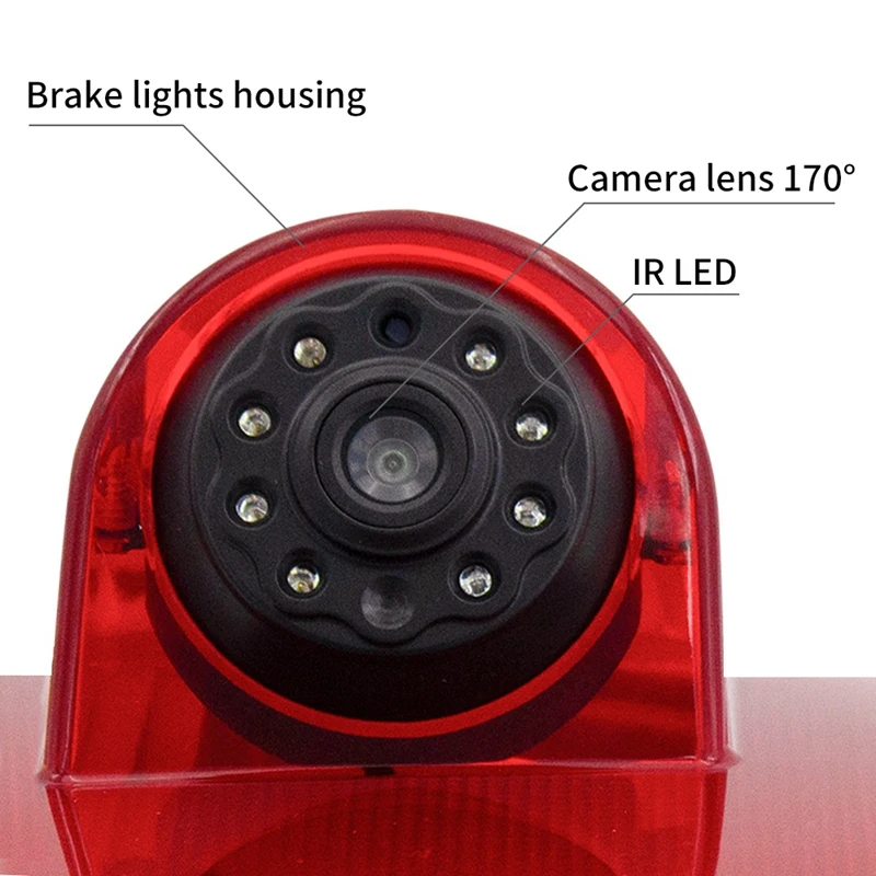 

High Definition Waterproof IR Night Vision Rear View Backup Brake Light Camera for Renault Trafic 2001-2014 Opel/Vaxhall Vivara