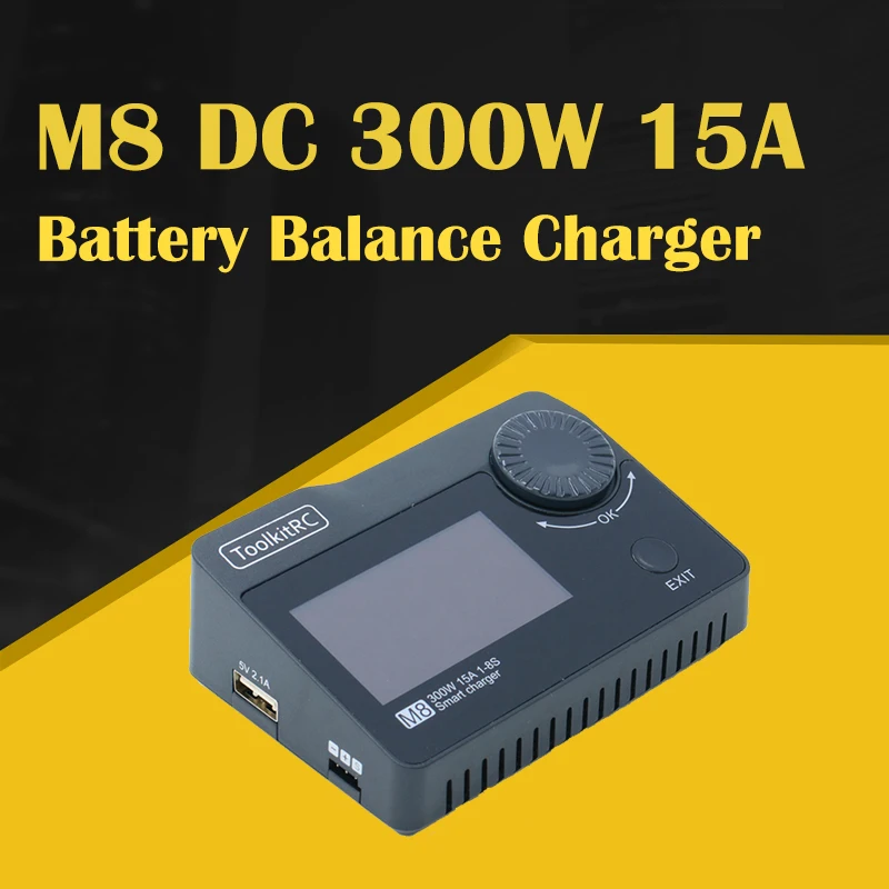 M8 DC 300 W 15 A зарядное устройство для батареи ToolkitRC 2 8S Li po 12 V 400 адаптер питания белый