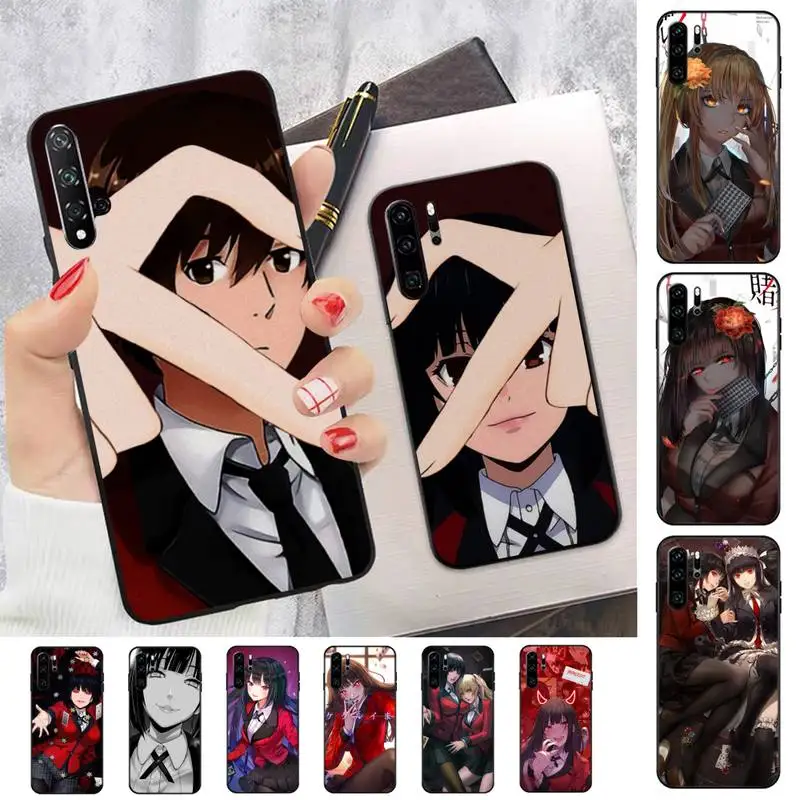 

FHNBLJ Japanese Anime Kakegurui Jabami Yumeko Phone Case for Huawei P30 40 20 10 8 9 lite pro plus Psmart2019