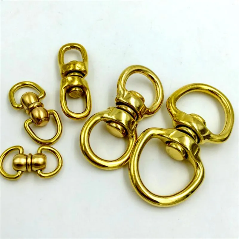 100% Латунные Пряжки для собак застежка молния зажимы соединитель брелоки 8 D о