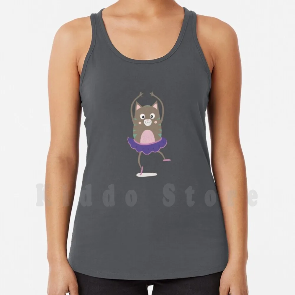 

Танцующие коты балерины Rfnq7, майки, жилеты из 100% хлопка, молодежные, красивые, милые, веселые женские, счастливые, маленькие, млемовые волосы