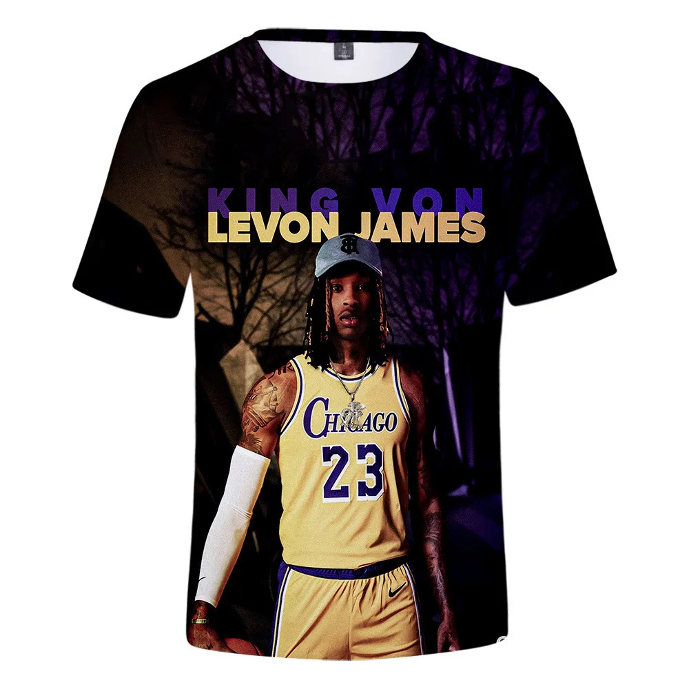 

2021 New Arrival King Von 3D Print T-shirt Men/Women Fashion Casual Spring/Summer Short Sleeve T Shirts Unisex Trendy Tops