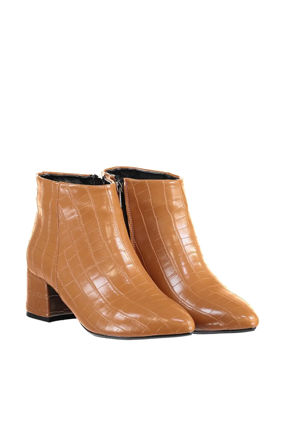Trendyol Taba Kroko Women Boots TAKAW20BO0117 |