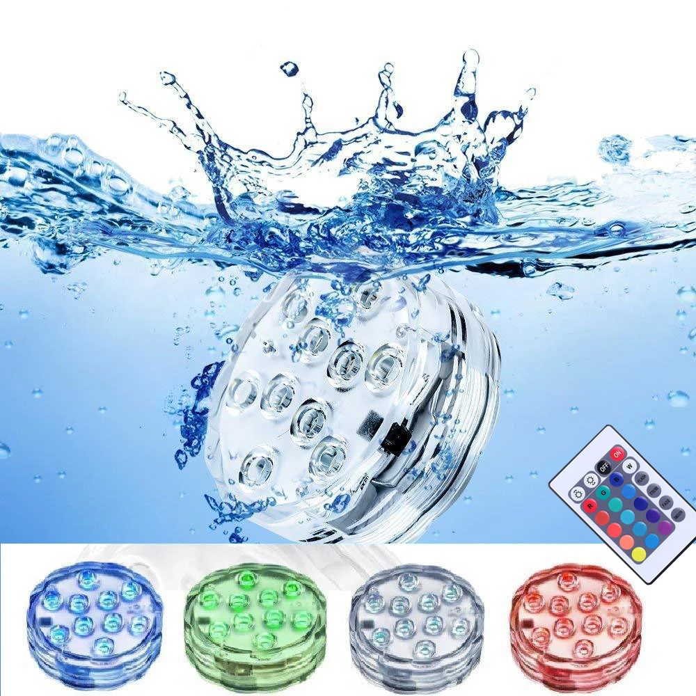 10 Led 24key RGB контроллер дистанционного управления погружной светильник лампочка