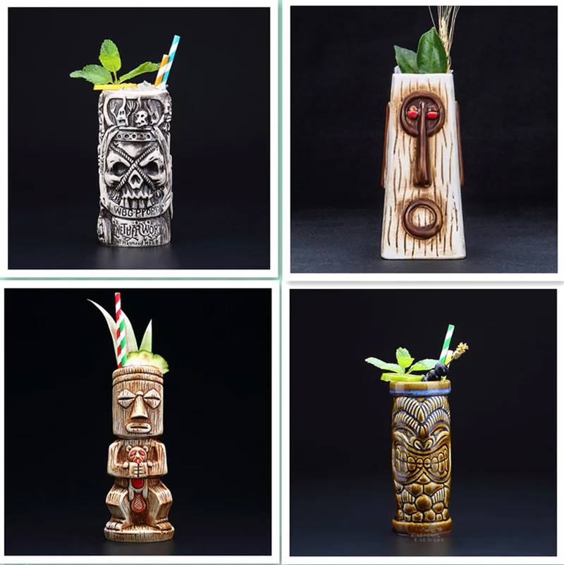 Креативная Гавайская Коктейльная чашка для бара рыцаря индивидуальная Тики