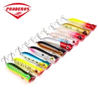 10pcslot popper fishing bait lures for ocean lake river 10 7g80mm artificial wobbler seawater fishing bait lure with hooks
