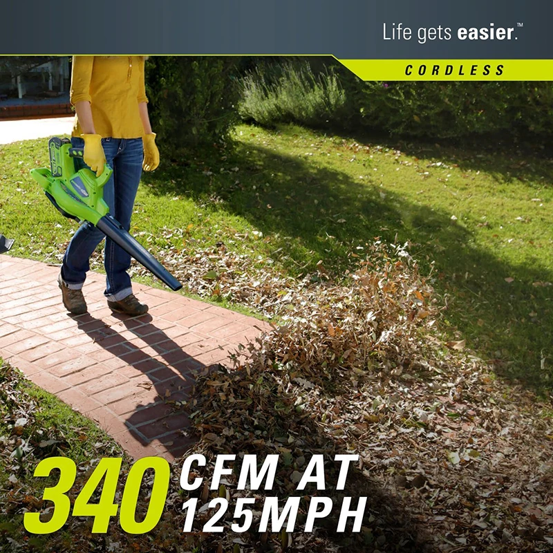 GreenWorks Outdoor Garden DigiPro G-MAX 40V Cordless Variable Speed185MPH Blower Vaccumm With 4ah Battery Charger Free Return |