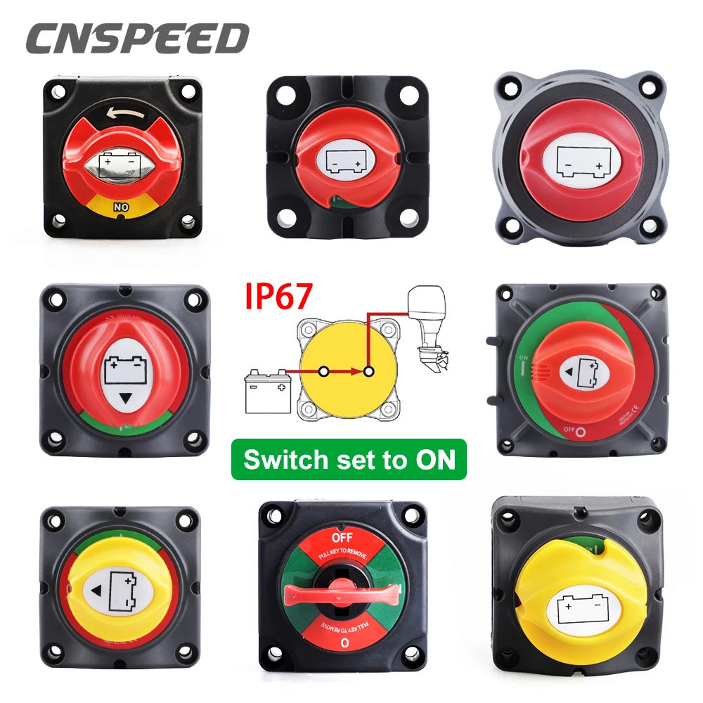 

Car Master Battery Switch Power Disconnect Rotary Switch Marine Boat Truck Cut Off Isolator Kill Switch For RV