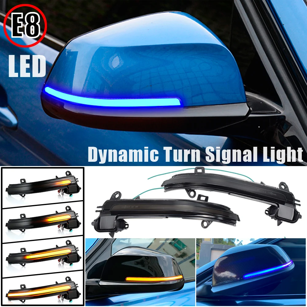 

2 Pieces Dynamic Rearview Mirror Blinker Turn Signal LED Light For BMW F20 F30 F31 F21 F22 F23 F32 F33 F34 X1 E84 1 2 3 4 Series