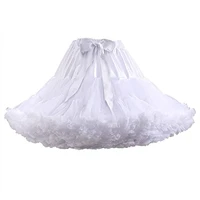 womens 3 layered pleated tulle petticoat tutu puffy party cosplay underskirt