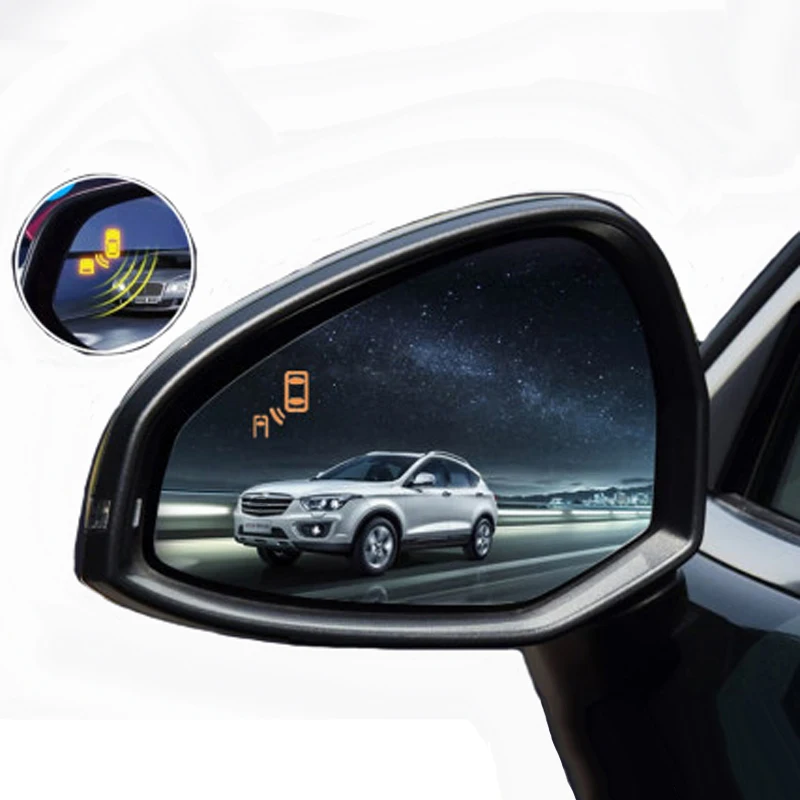 

Blind Spot Mirror Radar Parking Sensor Detection Change Lane LED Side Glass Retrofit Kit For A4 A5 B9