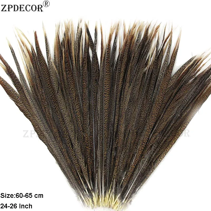 

ZPDECOR 70-75 см золотые перья фазана для рукоделия