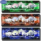 Алмазная вышивка, голубая зеленая Орхидея, 5d алмазная живопись, полноформатная Алмазная мозаика, картина стразы, вышивка крестиком, мульти-картина