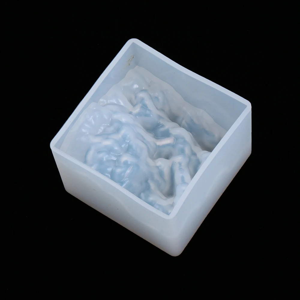 1 шт. прозрачная УФ-отверждаемая эпоксидная смола силиконовая форма кубическая