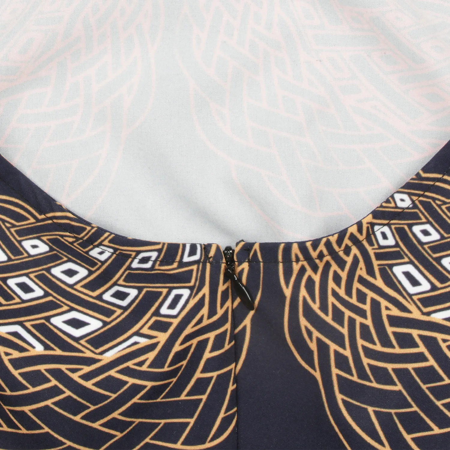 

Sexy Back U-Shaped Dress 2021 New Style European And American African Women's Mid-sleeve Fashion Digital Printing Elegant Dress