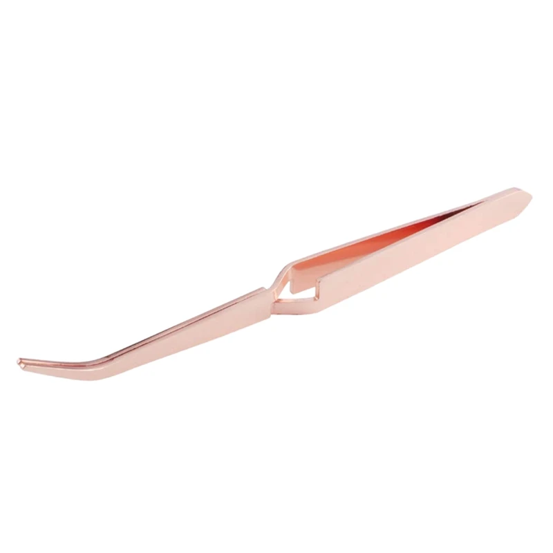 

2 in 1 Colorful Stainless Steel Nail Shaping Tweezers For UV Gel Tips C Curve Pinchers Sculpture Clip