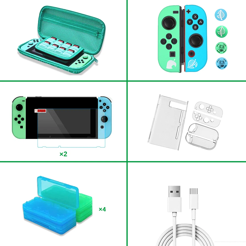 Набор аксессуаров для игры пересечение животных Nintendo Switch чехол хранения