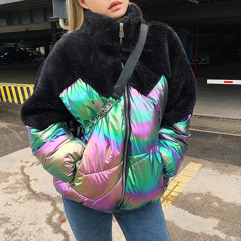 Женская Стеганая куртка на молнии с высоким воротником M266 | одежда