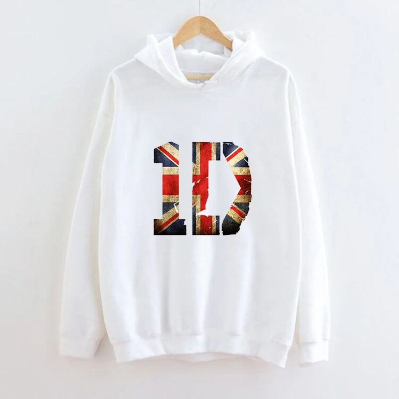

British Band One Direction Printed Letter Pattern Hoodie Women Long Sleeve Harajuku Fashion Sweatshirt Casual Female Street Tops