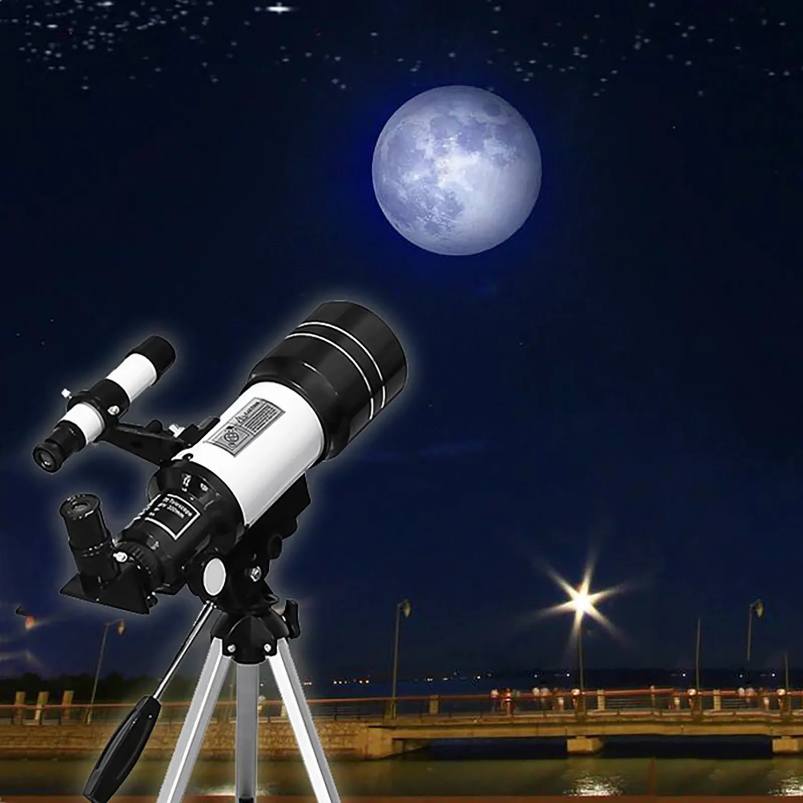 

Dropping Ship Wide-angle Astronomical Telescope 150x Beginner Monocular Lunar Observation Telescope Telescopio de gran angular