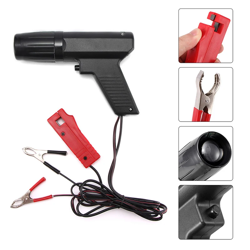 Onever 12V Professional Ignition Timing Gun Light Strobe Lamp Inductive Petrol Engine Car Motorcycle Hand Tools Repair Tester