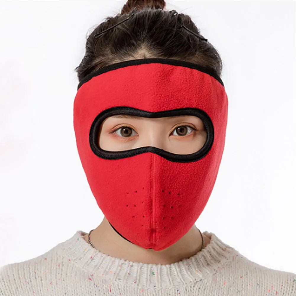 Ветрозащитная плюшевая маска для женщин и мужчин сохраняющие тепло дышащие