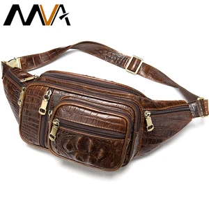Многофункциональная поясная сумка MVA для мужчин, поясные сумки из натуральной кожи, забавные поясные сумки для телефона, мужские сумки-мессенджеры 8336