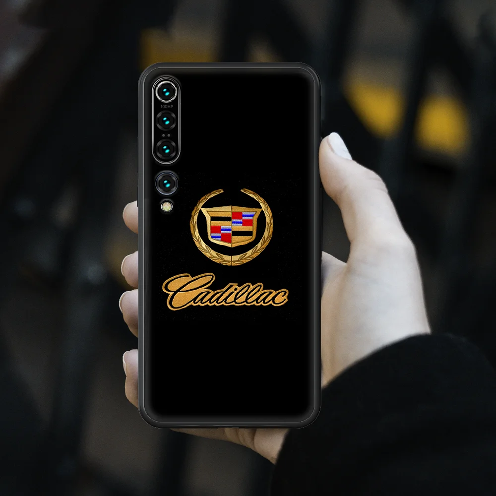 

Stylish Luxury Sports Car Cadillac Phone case for Xiaomi mi 4 5X 6 X A1 A2 8 9 T 10 F1 Lite pro SE Max Mix Note 2 3 lite black