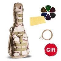 41 waterproof guitar case mid size acoustic guitar case classic camouflage guitar portable acoustic guitar bag case with gifts