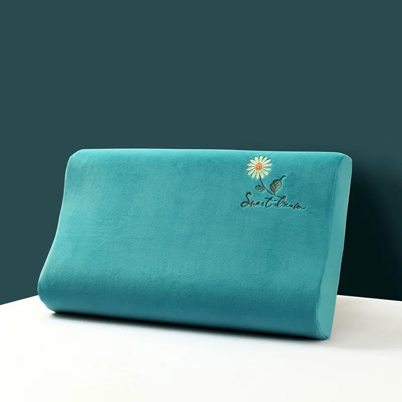 Бархатная наволочка из латекса однотонная в клетку для сна подушка пены с