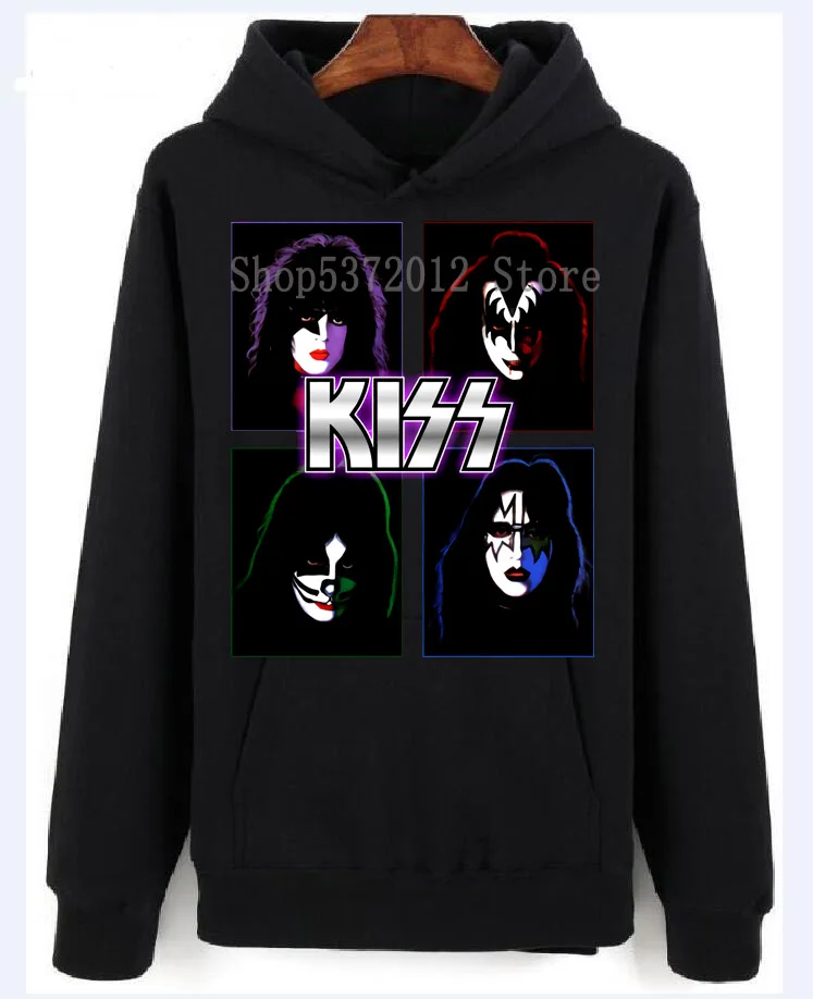 Новая мода KISS Band мужские винтажные толстовки в стиле рок н ролл свитер топ Летний