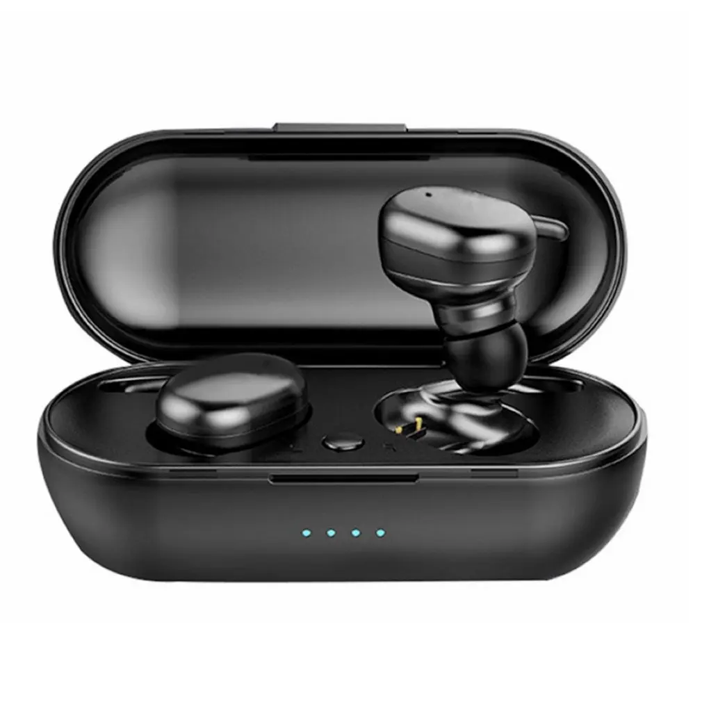 Беспроводные наушники Y30 со светодиодным дисплеем питания и зарядной станцией