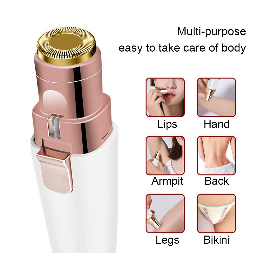 2 в 1 Электрический триммер для бровей безболезненный эпилятор мини бритва Бритва