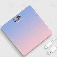 digital scale body weight gradients color bathroom scale floor scales glass led digital bathroom weighing scales usb charging