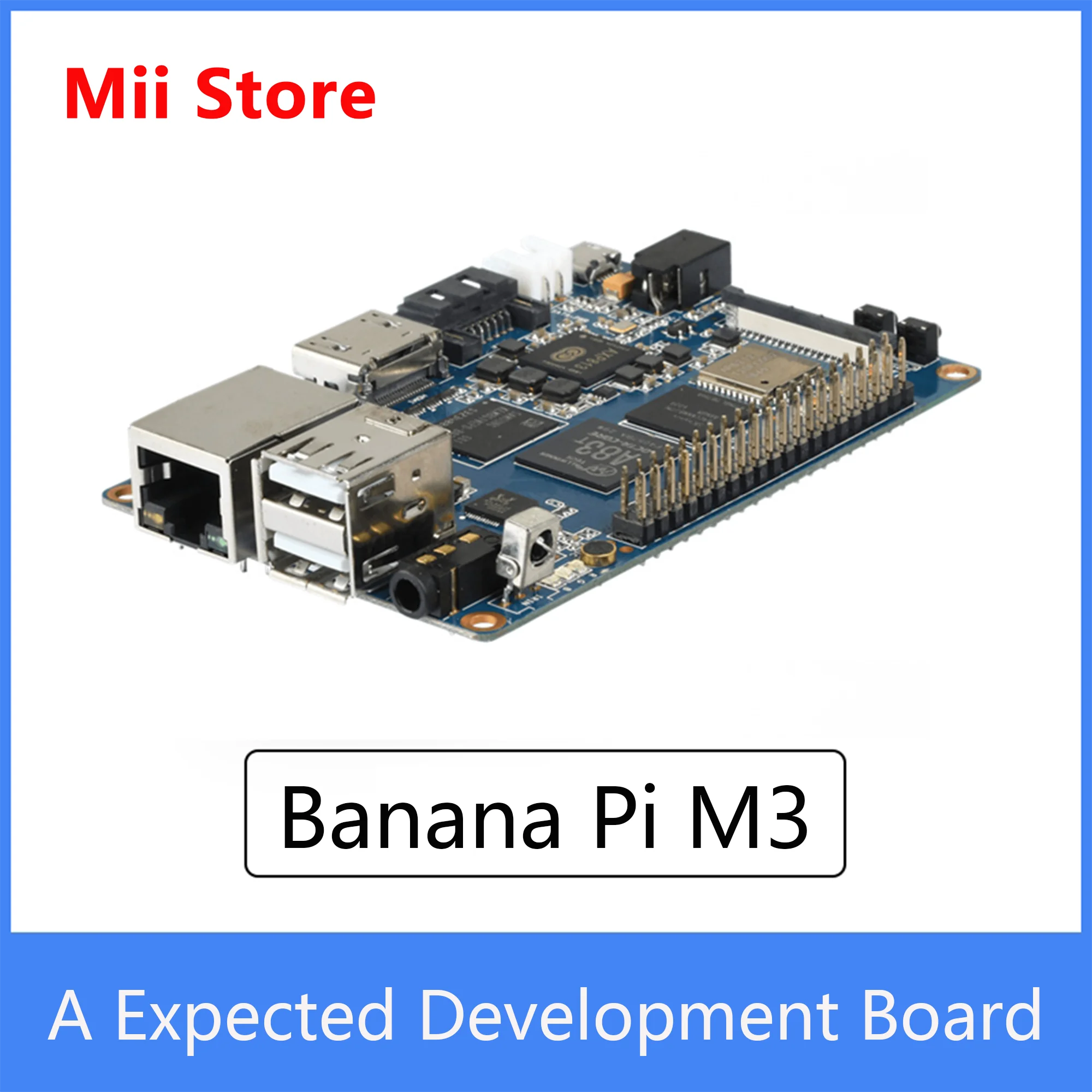 8 ядерный процессор Banana Pi M3 Allwinner A83T 1 ГГц мощная Плата ЦП LPDDR3 + Гбит/с EMMC макетная