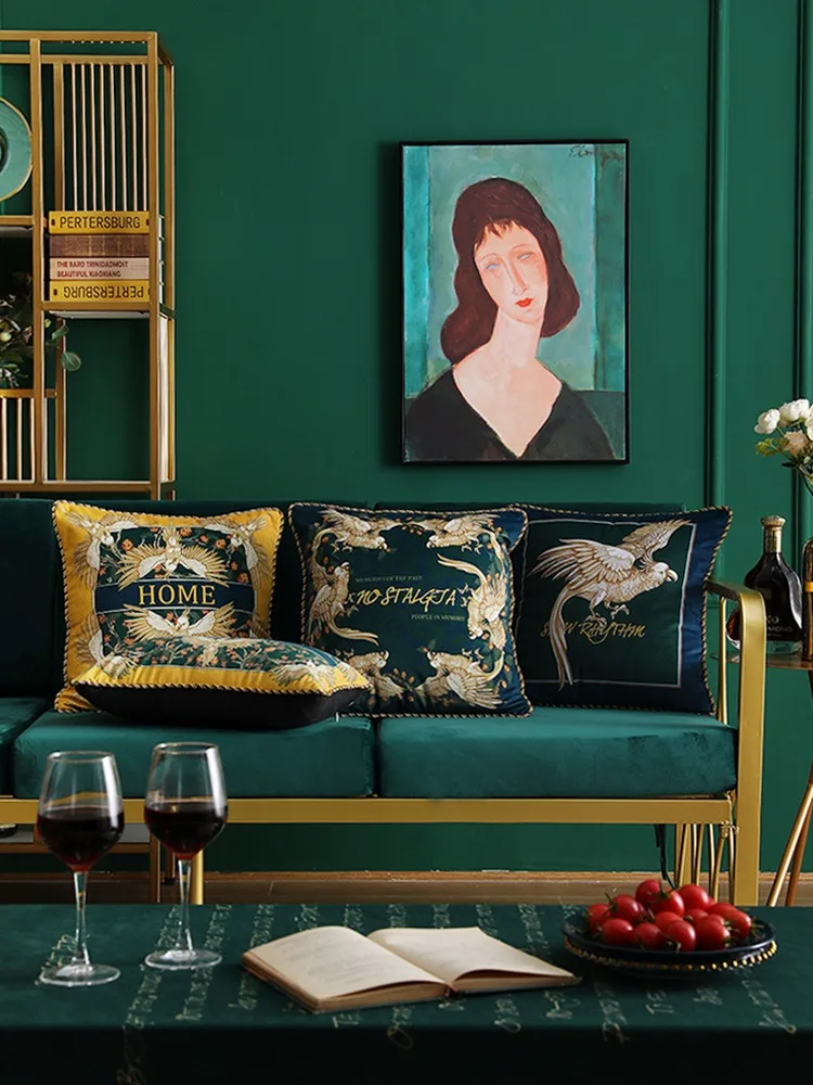 Открытый попугай чехлы на диванные подушки Чехол птицы Декор Винтаж садовая