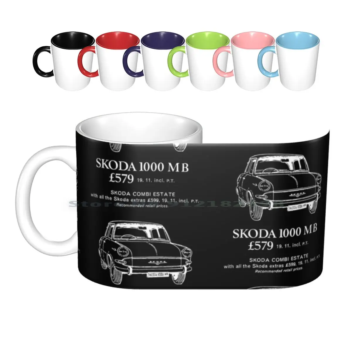 

Skoda 1000 Mb Advert Ceramic Mugs Coffee Cups Milk Tea Mug Skoda Estelle 1000 1000mb Rear Engine Small Family Car Cars Classic