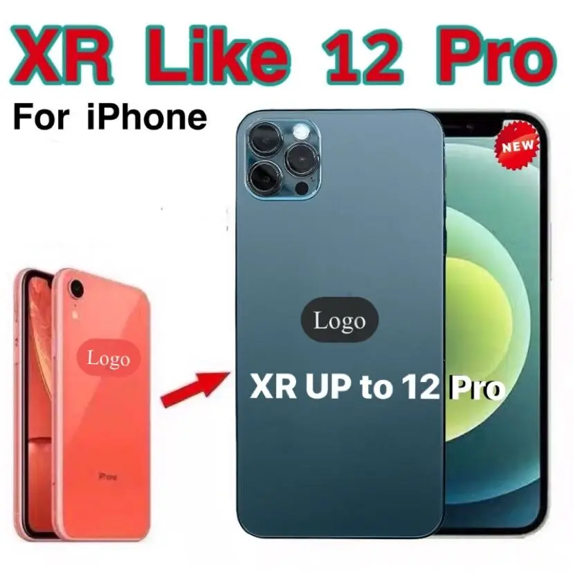 Задняя крышка корпуса для iphone xr Like к 12 pro Корпус задняя XR в 12pro с кабелем lightning to12pro