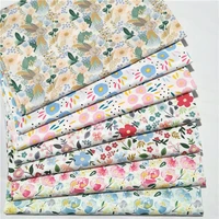 160x50cm watercolor elegant floral twill cotton fabric making bedding pajamas dress handmade shell lining cloth